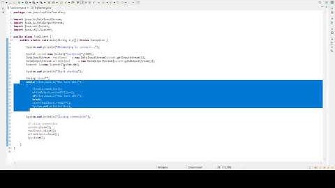 Client Server chat using tcp ip Protocol.