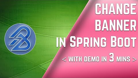 How to create Custom Banner in Spring Boot #springboot | balaji