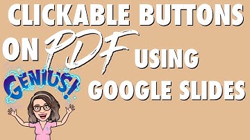CREATING CLICKABLE BUTTONS ON PDF USING GOOGLE SLIDES | Cams Classroom Cafe📚☕️