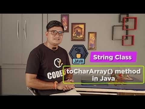 Java String toCharArray() method | How to convert toCharArray to string ...