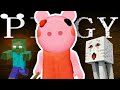 PIGGY ROBLOX TOOK HEROBRINE :MONSTER SCHOOL- MINECRAFT ANIMATION