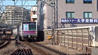 東京メトロ半蔵門線8000系8117F各駅停車清澄白河行き溝の口駅到着