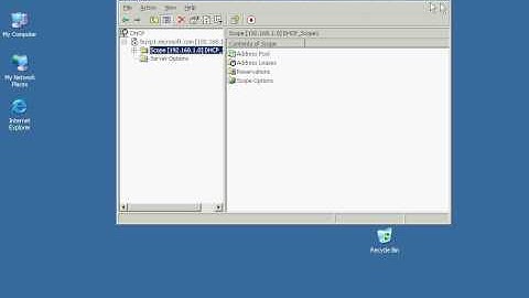 Windows Server 2003 - DHCP Server Address Leases