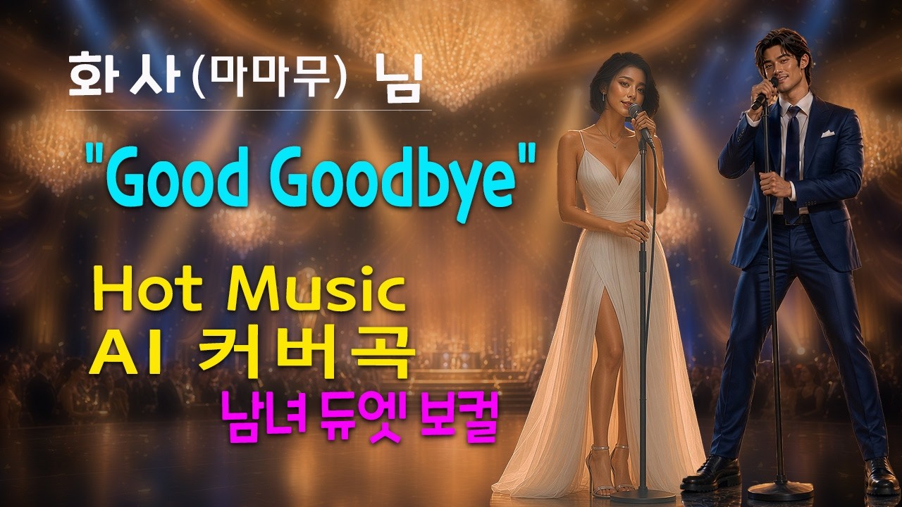 화사(마마무) - Good Goodbye / 남녀 듀엣 버전 / 핫뮤직 AI 커버 / 블루스 / 여성보컬 - 허스키, 파워, 감성 폭발 / 조선 블루스락 / 한국어 영어 자막