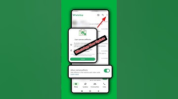 WhatsApp allow Camera Effects new update/use WhatsApp camera effects