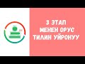 Тил үйрөнүүдө 3 этаптан өтүү керек