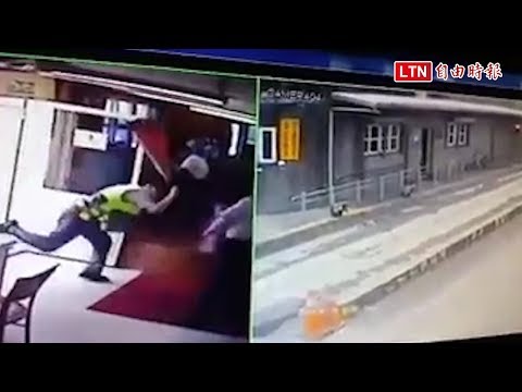 交通隊小隊長衝辦公室怒摔交通錐 網友譏：測試耐摔度