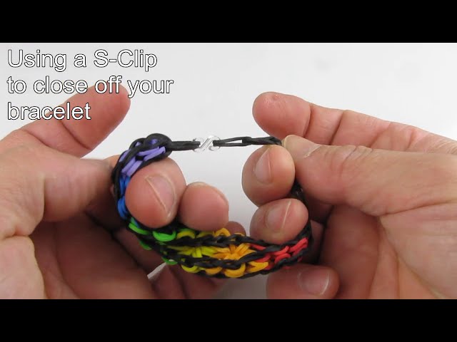 How to finish your Rainbow Loom Pattern with an S Clip 