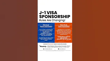 New J1 Visa Sponsorship Application Rule J1visa Myintealth Imgs USMLE Residency 