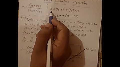 Computer Graphics : Cohen Sutherland algorithm Example 1 شرح عربي