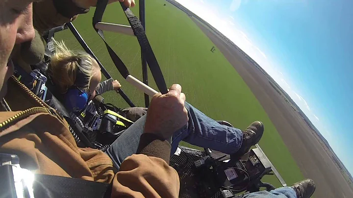 Ruckus going for a Fly in an Aeroshute Ross Hopper