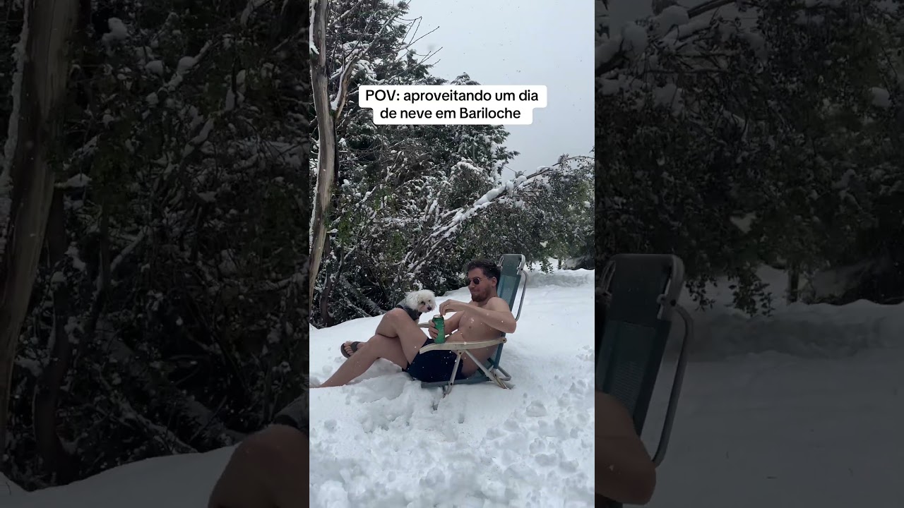 Se refrescando com uma cerveja Patagônia! 🍻