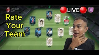 Rate your fc mobile team | fc mobile live stream