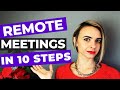 Remote Meetings | 10 steps to make them successful