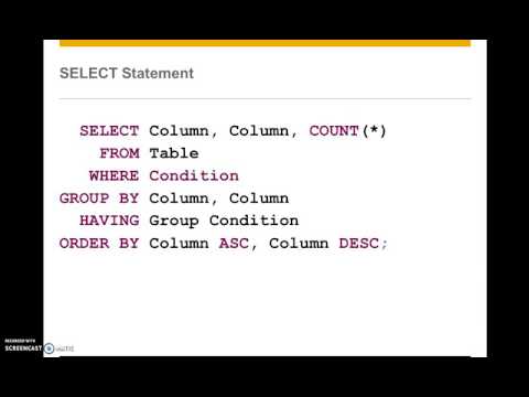 sql intro