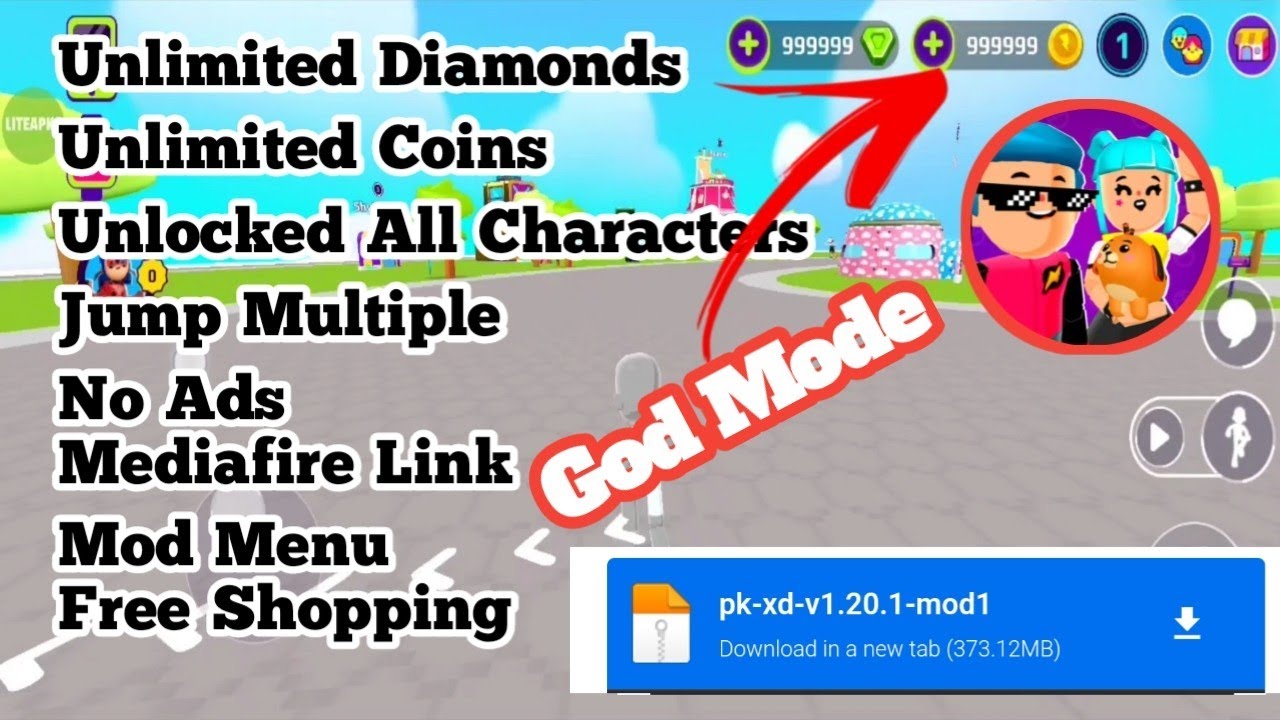 PK XD MOD APK 1.38.3 (Menu, Unlimited Money/Unlocked/Jump) Download