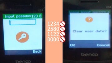 benco Mobile Code For Reset.