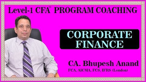 CFA® LEVEL 1 || Cost of Capital Video 3 || CORPORATE FINANCE