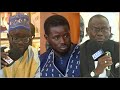 Direct confrence des dtenus politique cheikh oumar bamba diop