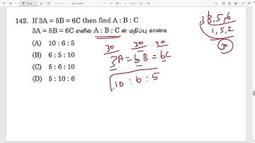 If 3A = 5B = 6C then find A: B: C