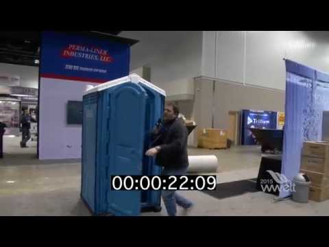 How many portable toilets can you count at WWETT?