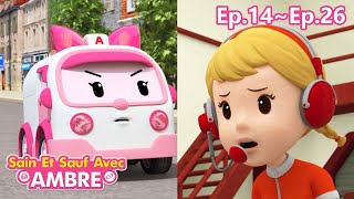 Sain et Sauf avec Ambre | EP14~EP26 NON STOP | Dessin Animé pour les Enfants | Robocar POLI télé