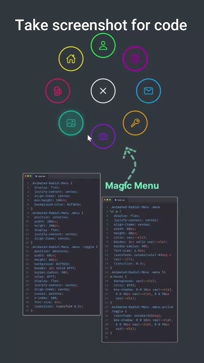 Different Types Of CSS Html & Javascript Manu Design #shorts # ...