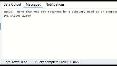 more than one row returned by a subquery used as an expression