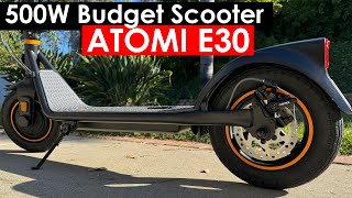 Discover the Power and Affordability of the Atomi E30 Budget Electric Scooter!