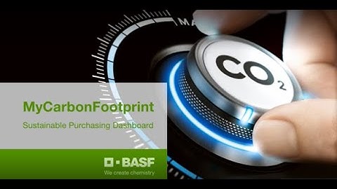 "MyCarbonFootprint": BASF dashboard enables customers to procure sustainably.
