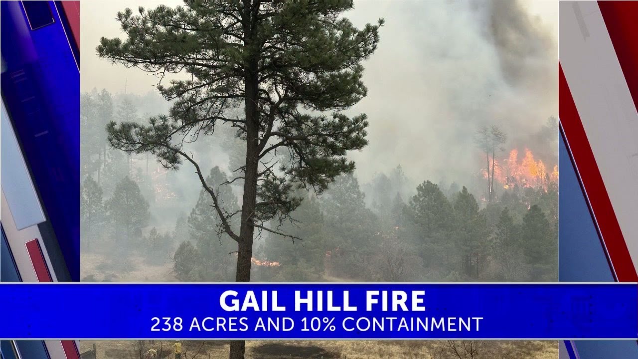 Gail Hill fire 238 acres, 10% contained - YouTube