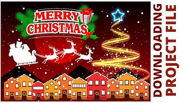 Merry Christmas Invitation Card Design in CorelDraw Tutorial | WhatsApp Christmas Invitation