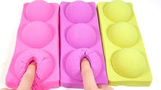 DIY How To Make 'Colors Kinetic Sand Big Balls' Real Strawberry Rain Drop Jelly Gummy Pudding screenshot 2