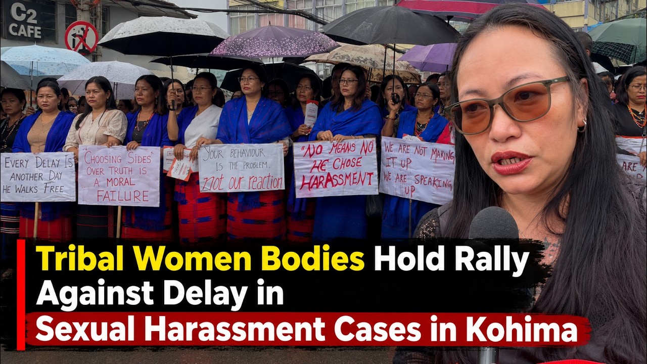 TRIBAL WOMEN BODIES HOLD RALLY AGAINST DELAY IN SEXUAL HARASSMENT CASES IN KOHIMA
