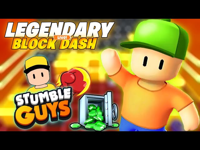 STUMBLE GUYS LIVE  UNLIMITED BLOCK DASH LEGENDARY ROOM CODE 😍  #stumbleguys #stumbleguyslive 