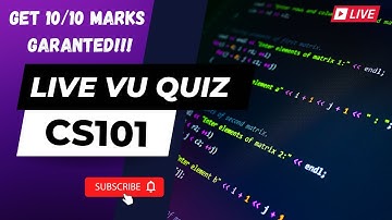 CS101 LIVE VU QUIZ 2| Get Full Marks Guaranteed | Quiz Hacks | Virtual University