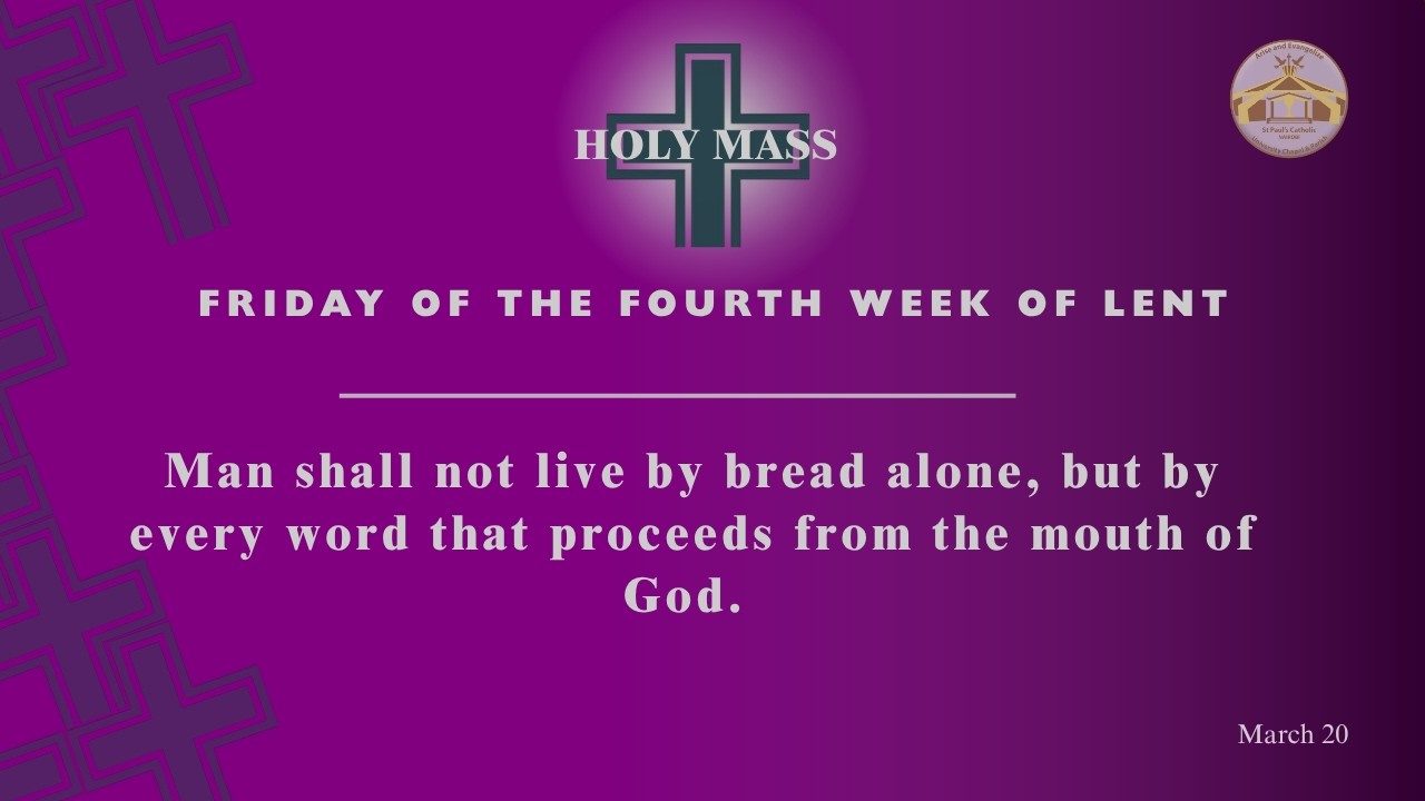 LIVE CATHOLIC 9:00 AM|FRIDAY OF THE FOURTH WEEK OF LENT| March 20 - YouTube