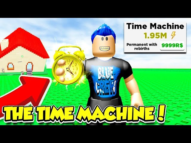 Buying The 9999 Robux Time Machine In Building Simulator Roblox Youtube - thanos roblox lwiay