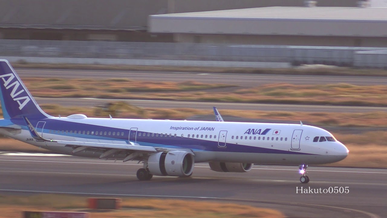 Ana Airbus A321 272n Ja141a 羽田空港着陸 Youtube