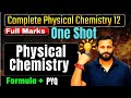 PHYSICAL CHEMISTRY FORMULA ONE SHOT||Physical Chemistry 12-Th