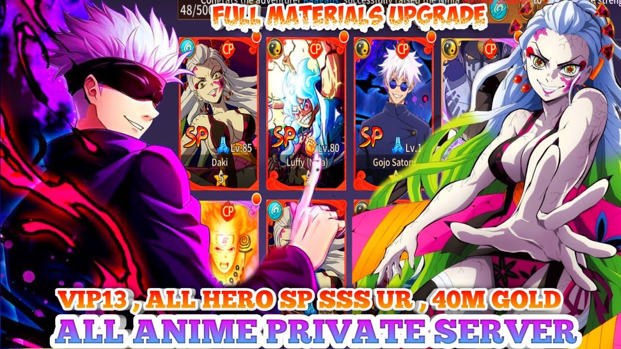 Update all anime eng p server v13 all hero sp sss ur 4 7000k