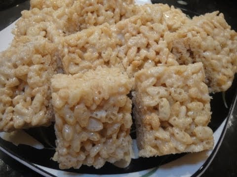 How to make Vanilla Rice Krispie treat Recipe - 脆脆米甜點