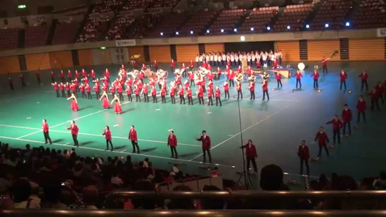 東海大学付属高輪台高校吹奏楽部 演技タイトル 高輪マーチングshow14 Youtube