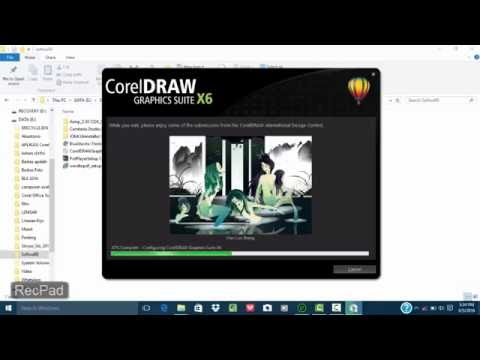 Cara Instal Corel Draw X6