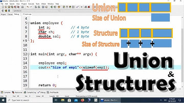 Structures and Unions in C++ Using Program Example