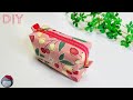 How to make an easy-to-use cosmetic bag that opens in an L-shape