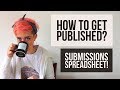 How to Get Your Poetry Published | Submissions Spreadsheet