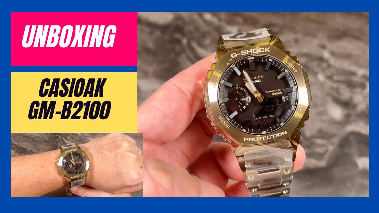 Unboxing new CasiOak GM-B2100 - YouTube