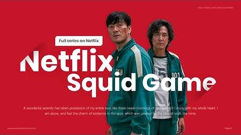 Squid Game Presentation Design