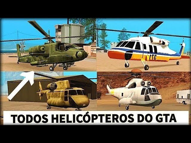 localização de helicóptero no gta san andreas Localizações helicóptero 